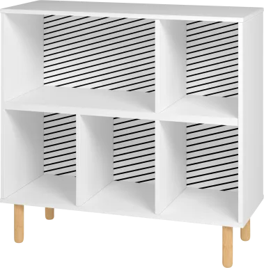Mizeur I White Bookcase