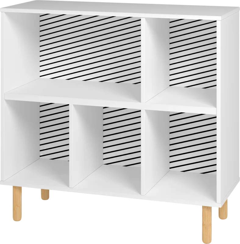Mizeur I White Bookcase