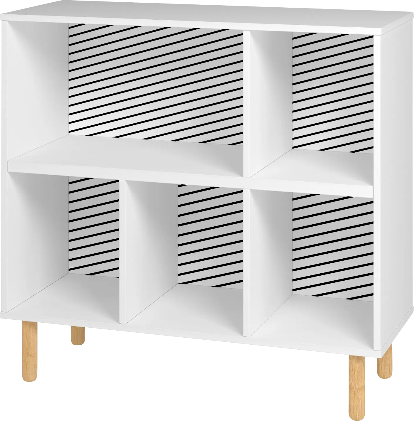 Mizeur I White Bookcase