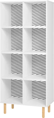 Mizeur IV White Bookcase