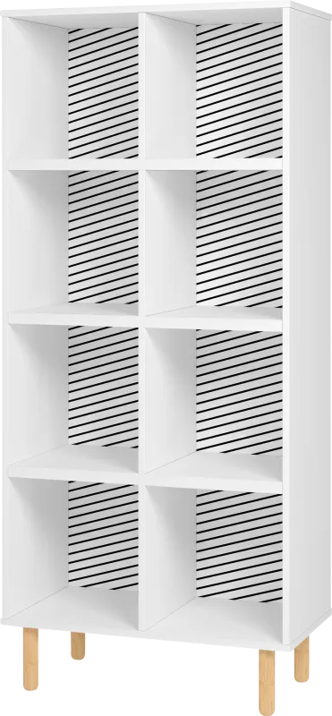 Mizeur IV White Bookcase