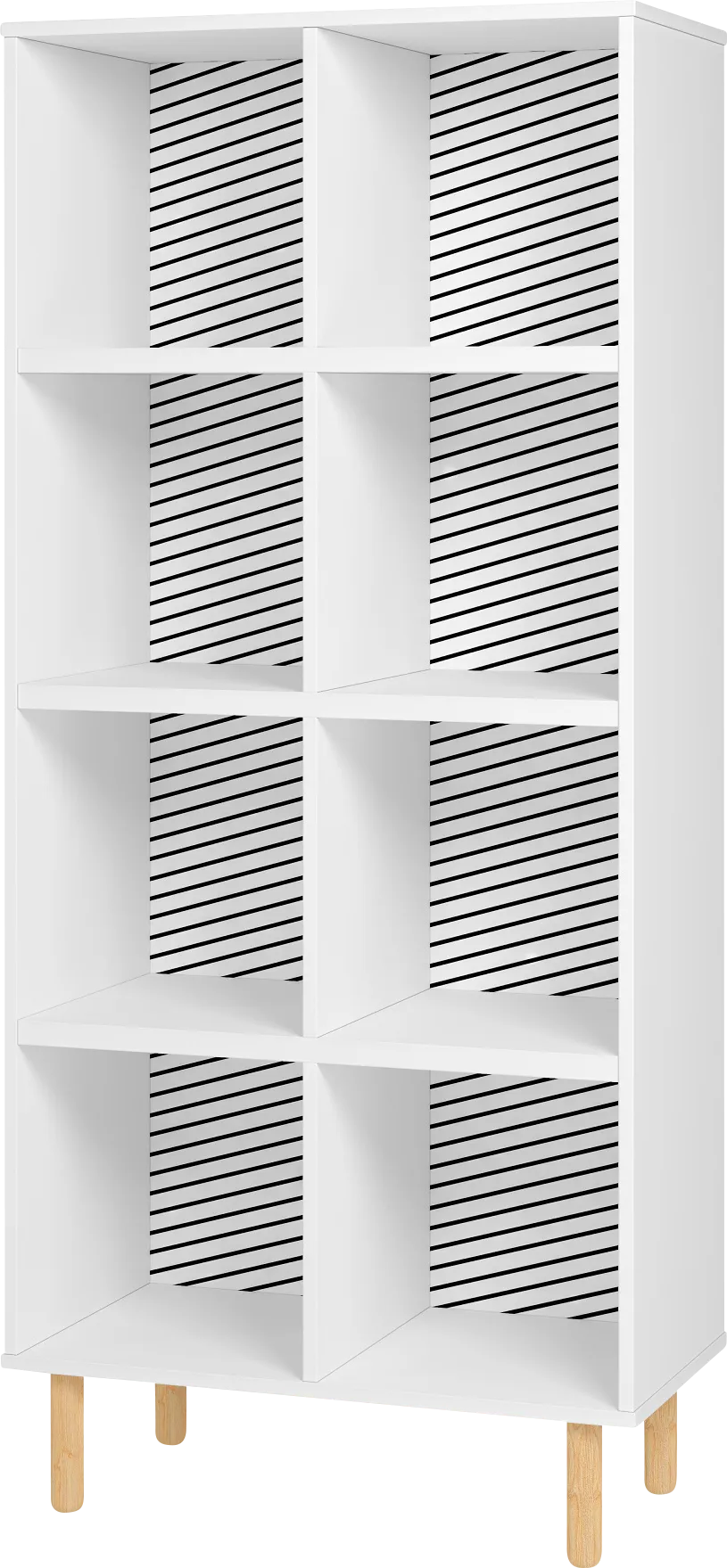 Mizeur IV White Bookcase - Image 1