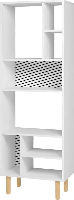 Mizeur V White Bookcase