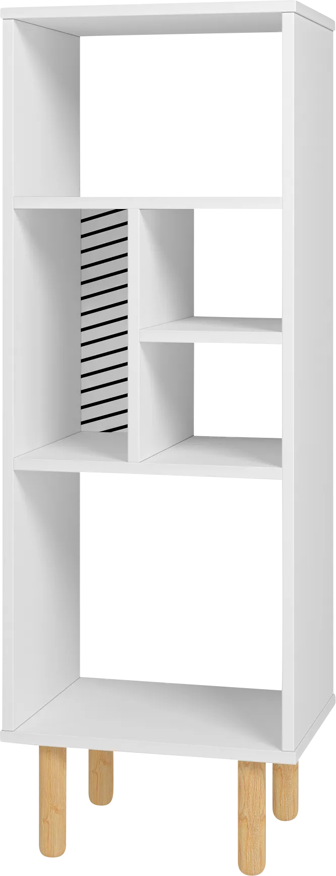 Mizeur VI White Bookcase - Image 1