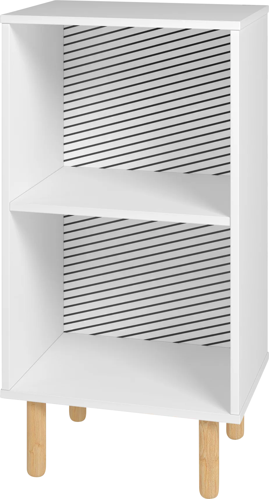 Mizeur II White Nightstand - Thumbnail - Image 1