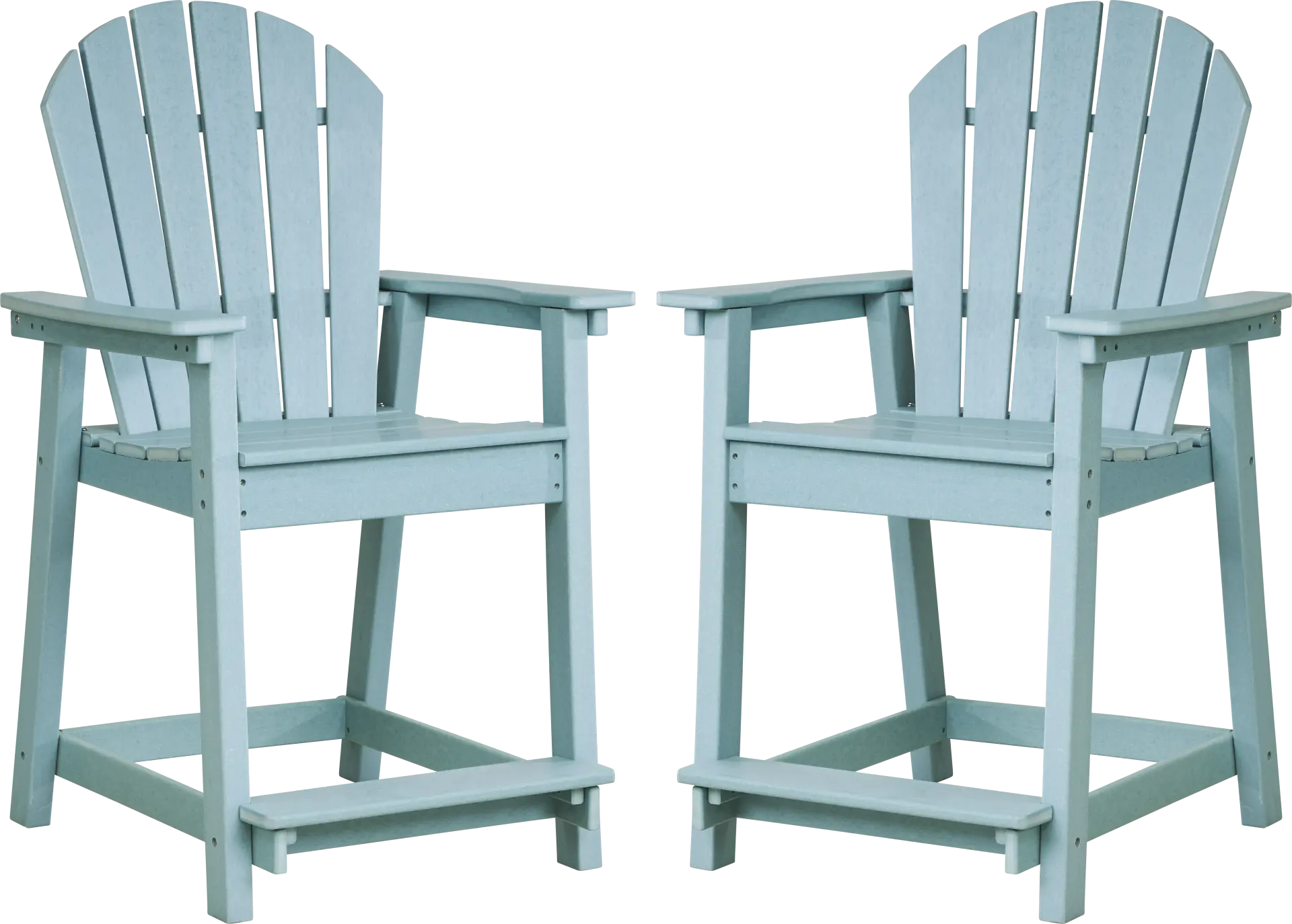 Addy Sky Outdoor Balcony Adirondack Stool, Set of 2