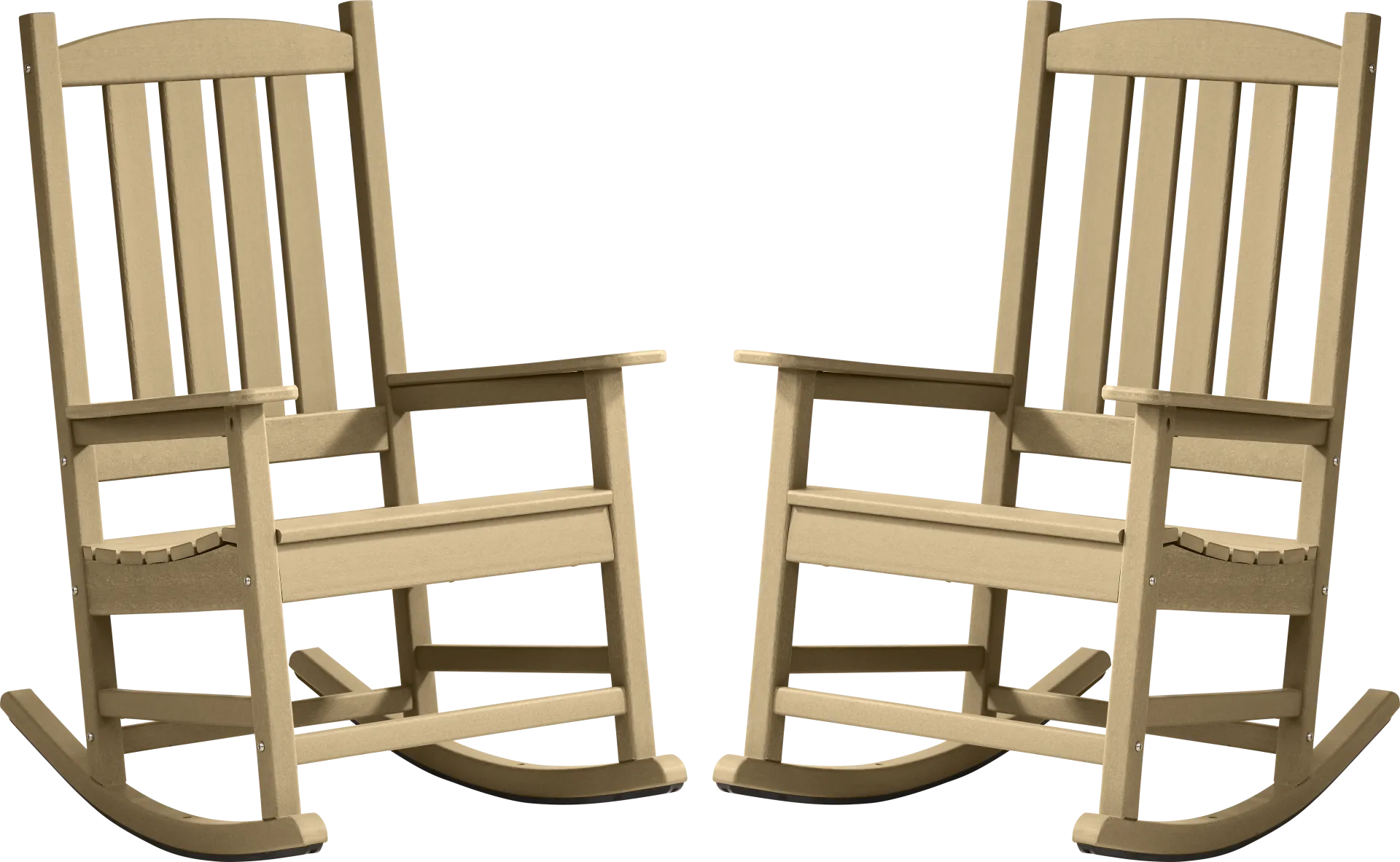 Brocky Brown Outdoor Rocking Chair, Set of Two - Image 1