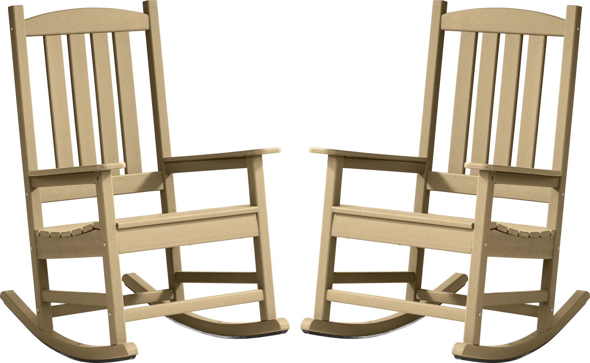 Brocky Brown Outdoor Rocking Chair, Set of Two - Image 1