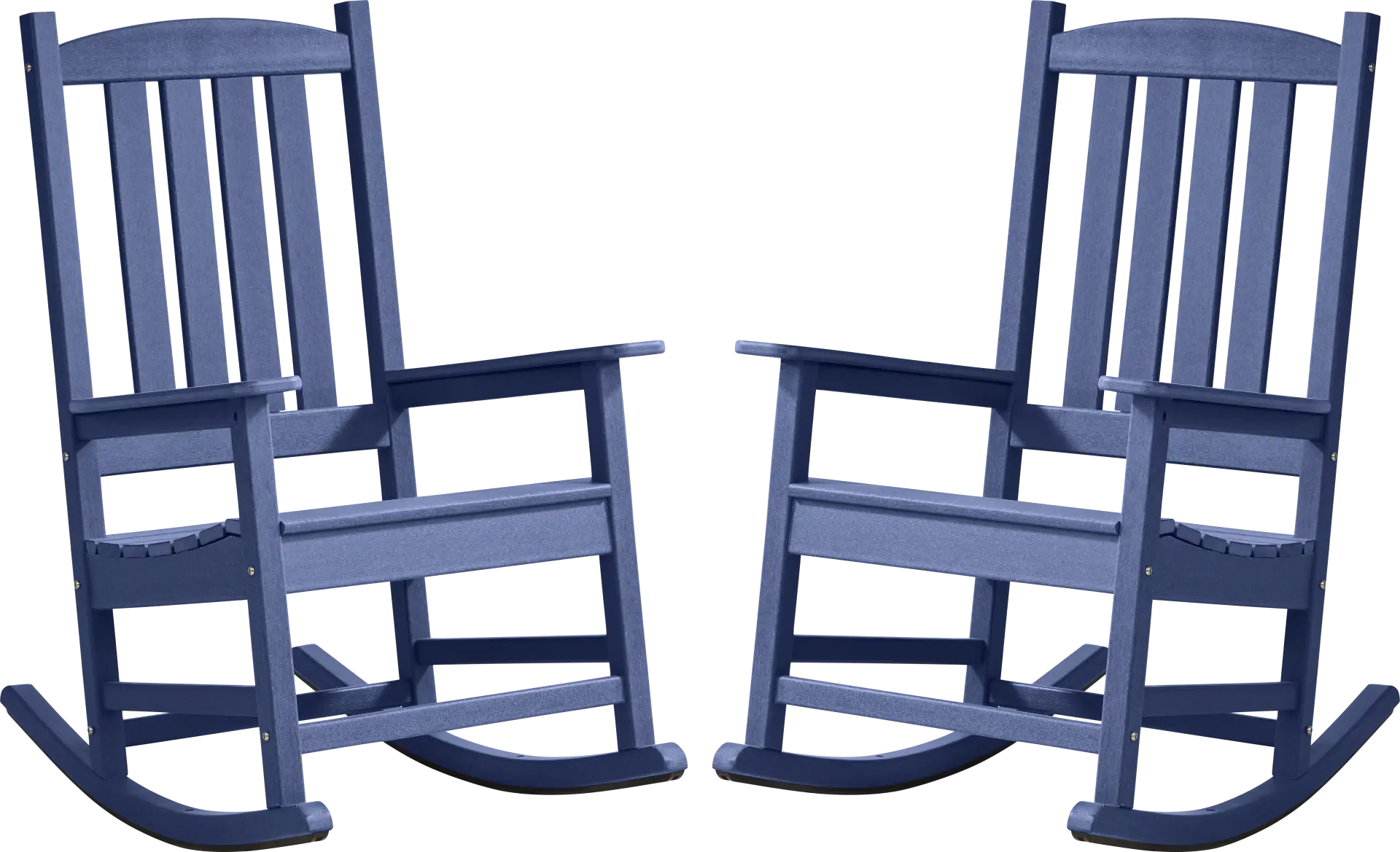 Brocky Navy Outdoor Rocking Chair, Set of Two