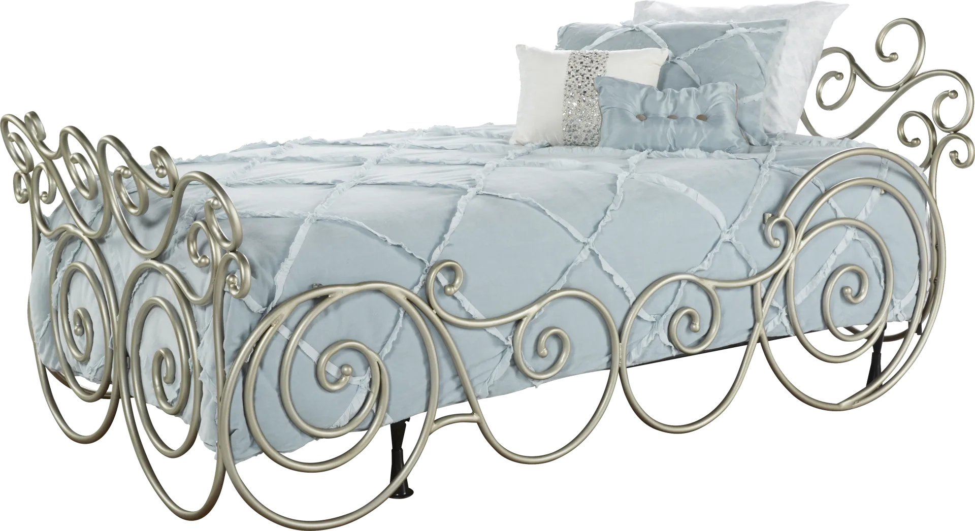 Disney Princess Fairytale Metal Twin Carriage Daybed - Image 1