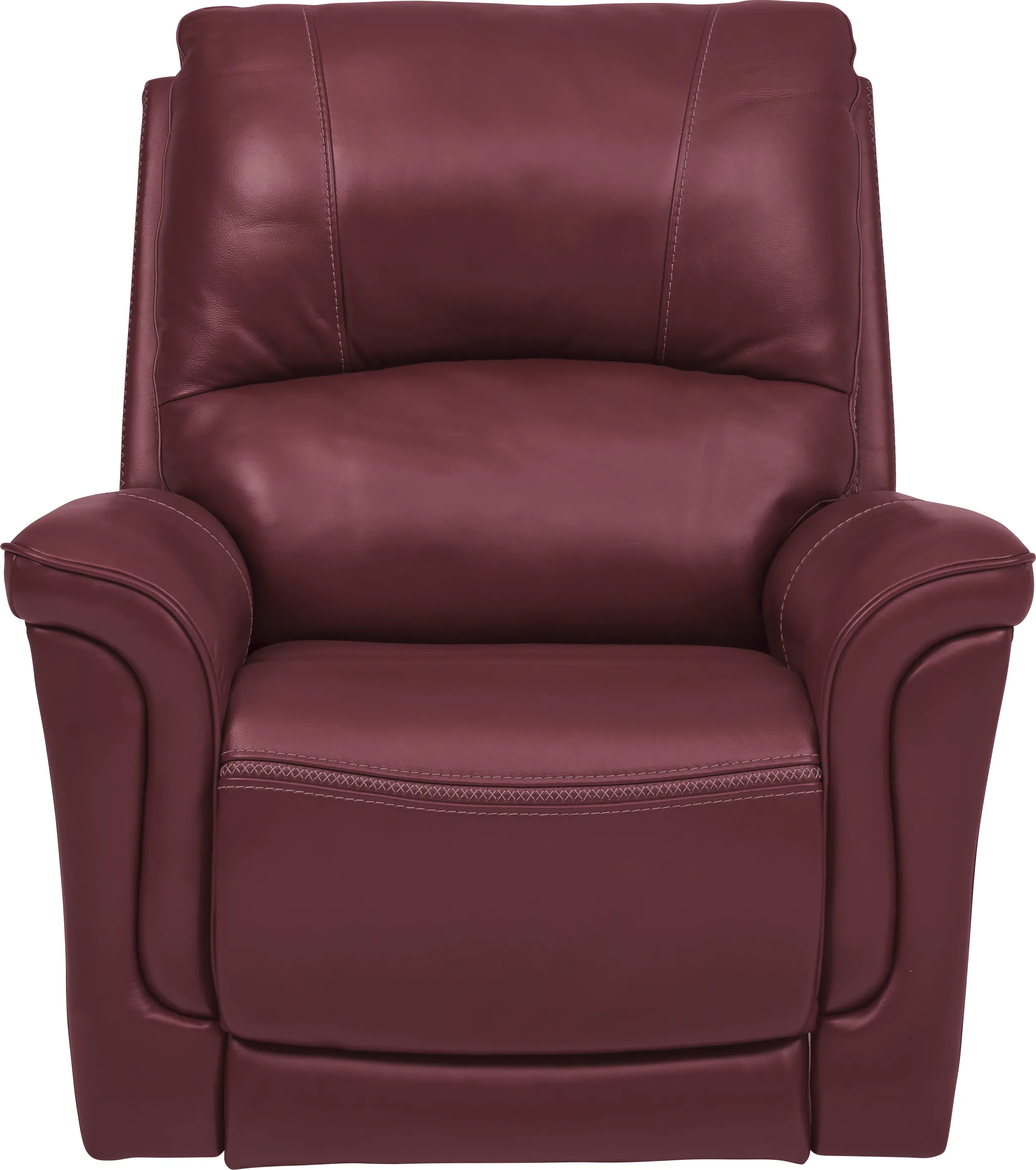 Armano Red Triple Power Leather Recliner - Thumbnail - Image 1