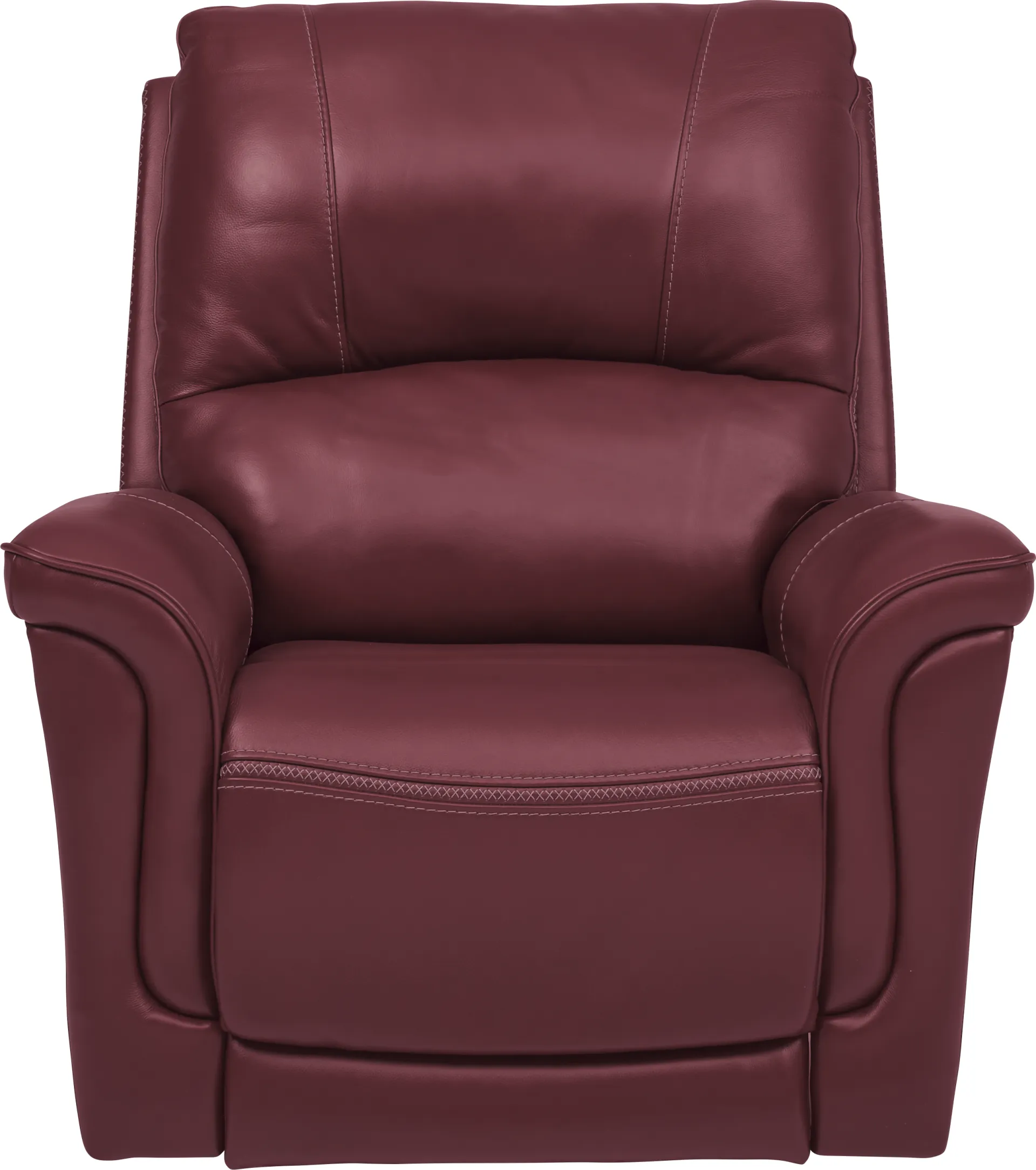 Armano Red Triple Power Leather Recliner - Image 1