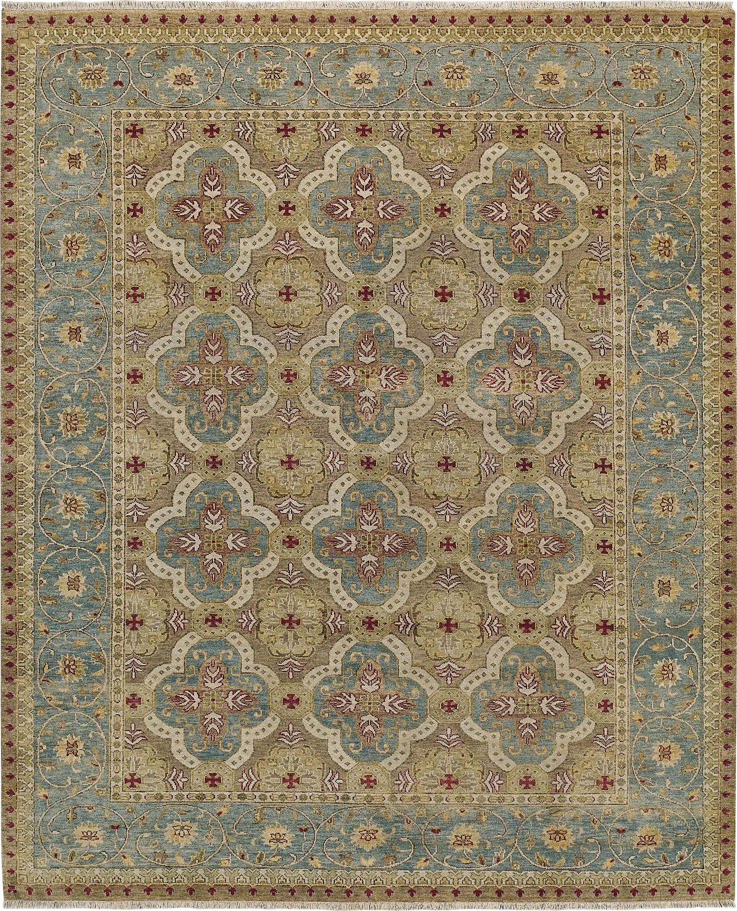 Manor Place Blue 7'6" x 9'6" Rug - Image 1