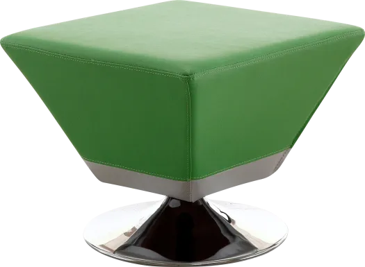 Buecker Green Swivel Ottoman