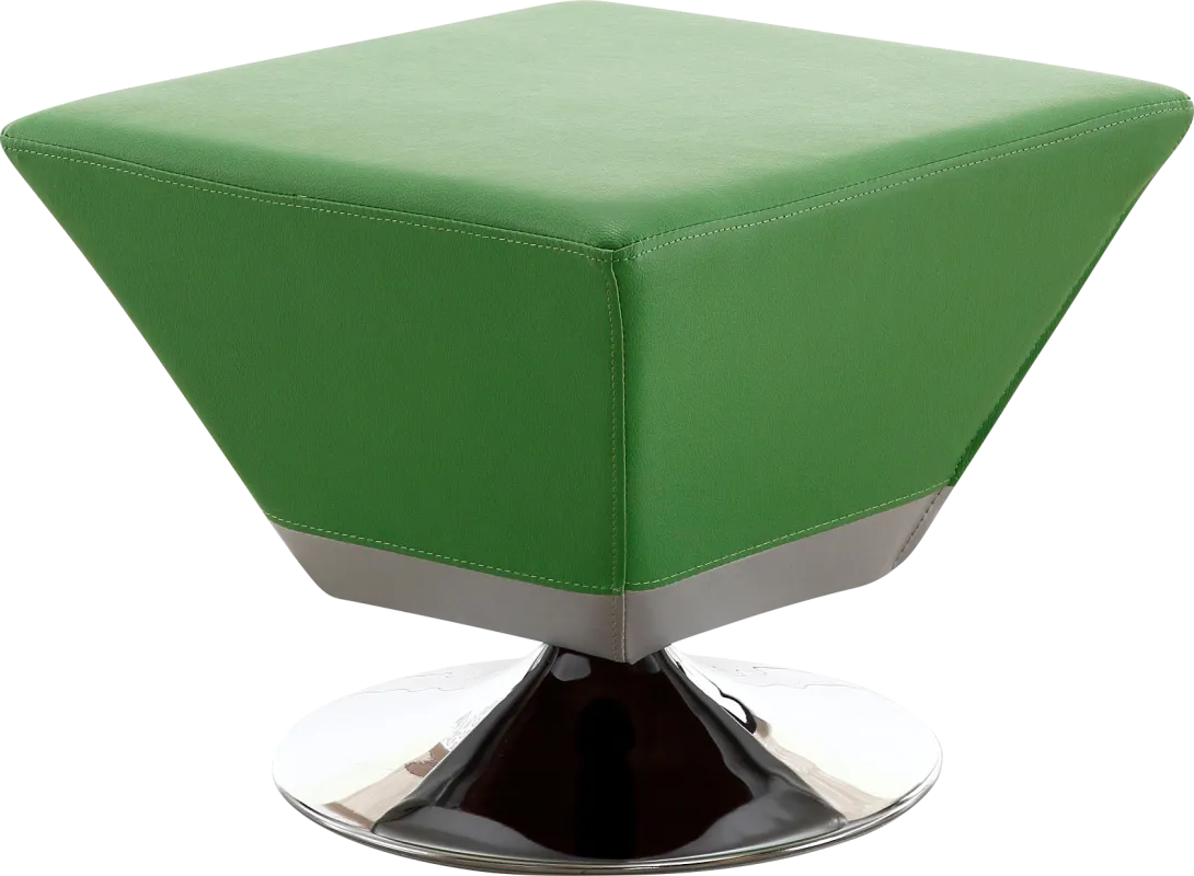 Buecker Green Swivel Ottoman