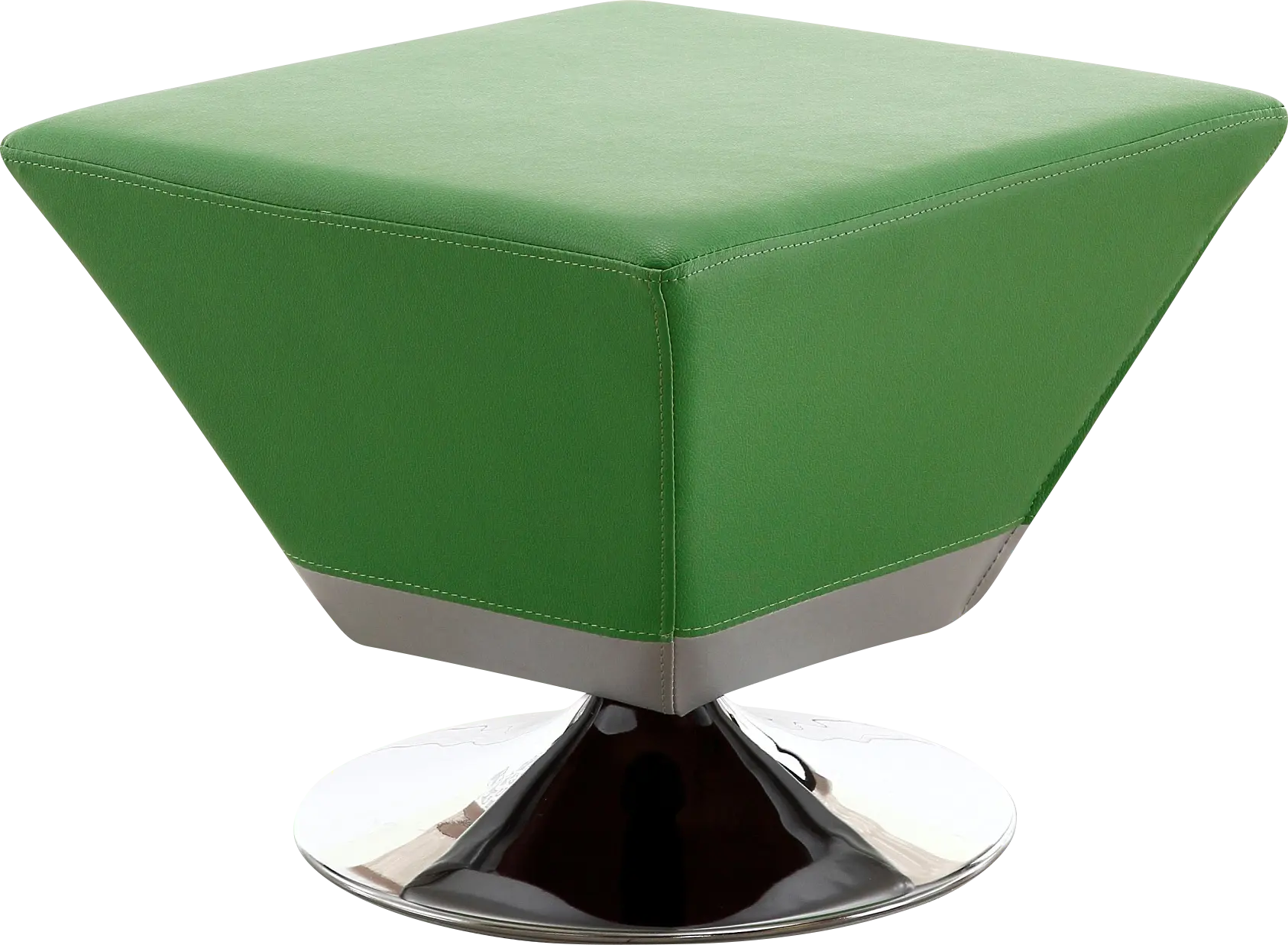 Buecker Green Swivel Ottoman