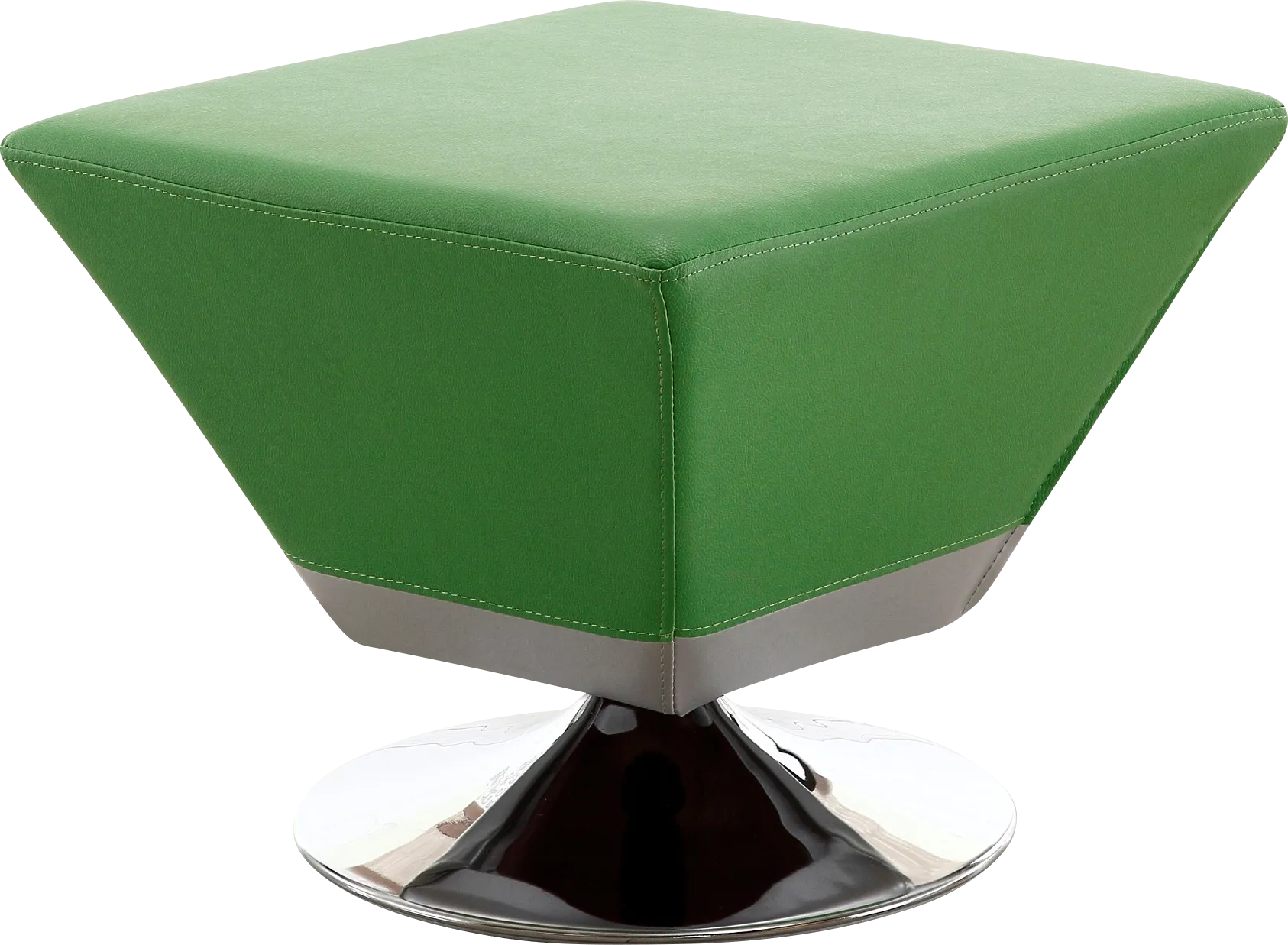 Buecker Green Swivel Ottoman - Image 1