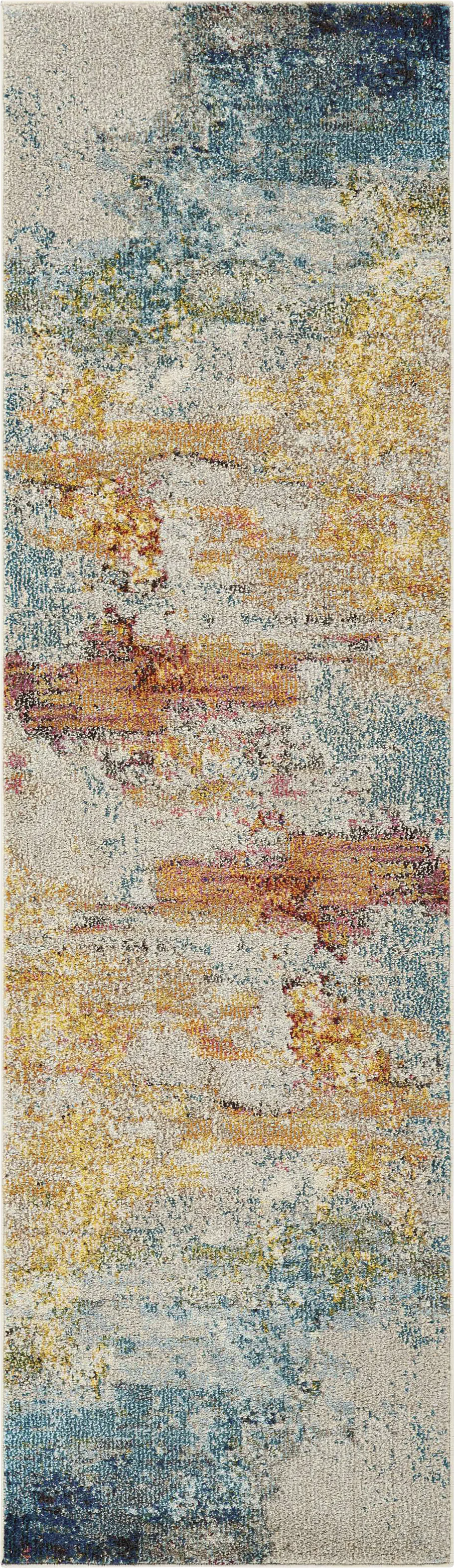 Stormy Skies Blue 2'2 x 7'6 Rug - Image 1