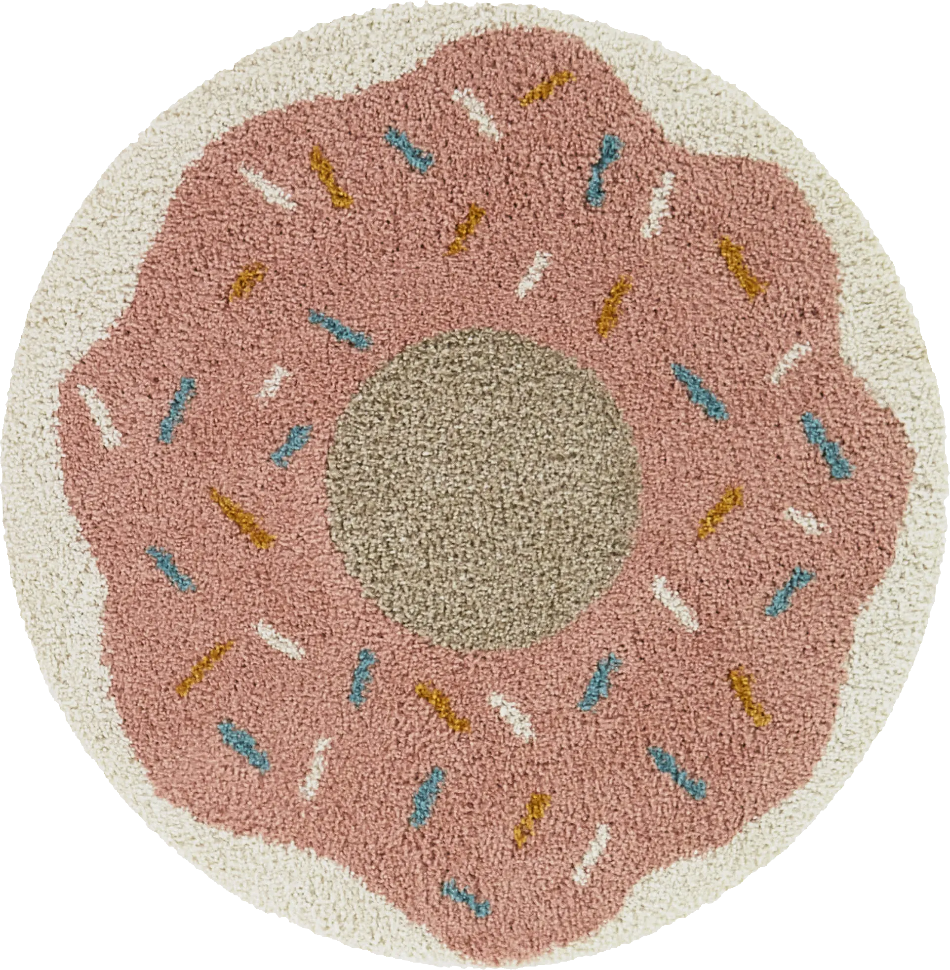 Kids Macdona Pink 3'11 x 3'11 Rug - Thumbnail - Image 1
