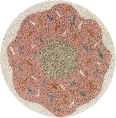 Kids Macdona Pink 3'11 x 3'11 Rug