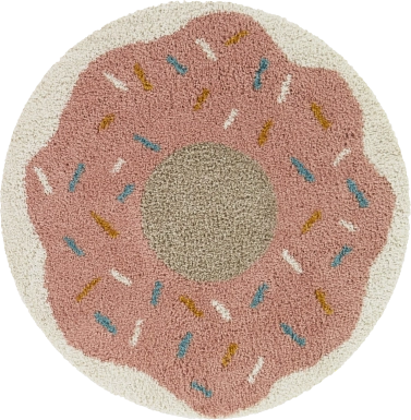 Kids Macdona Pink 3'11 x 3'11 Rug