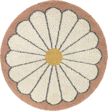 Kids Bluffoak Cream 5'3 Round Rug