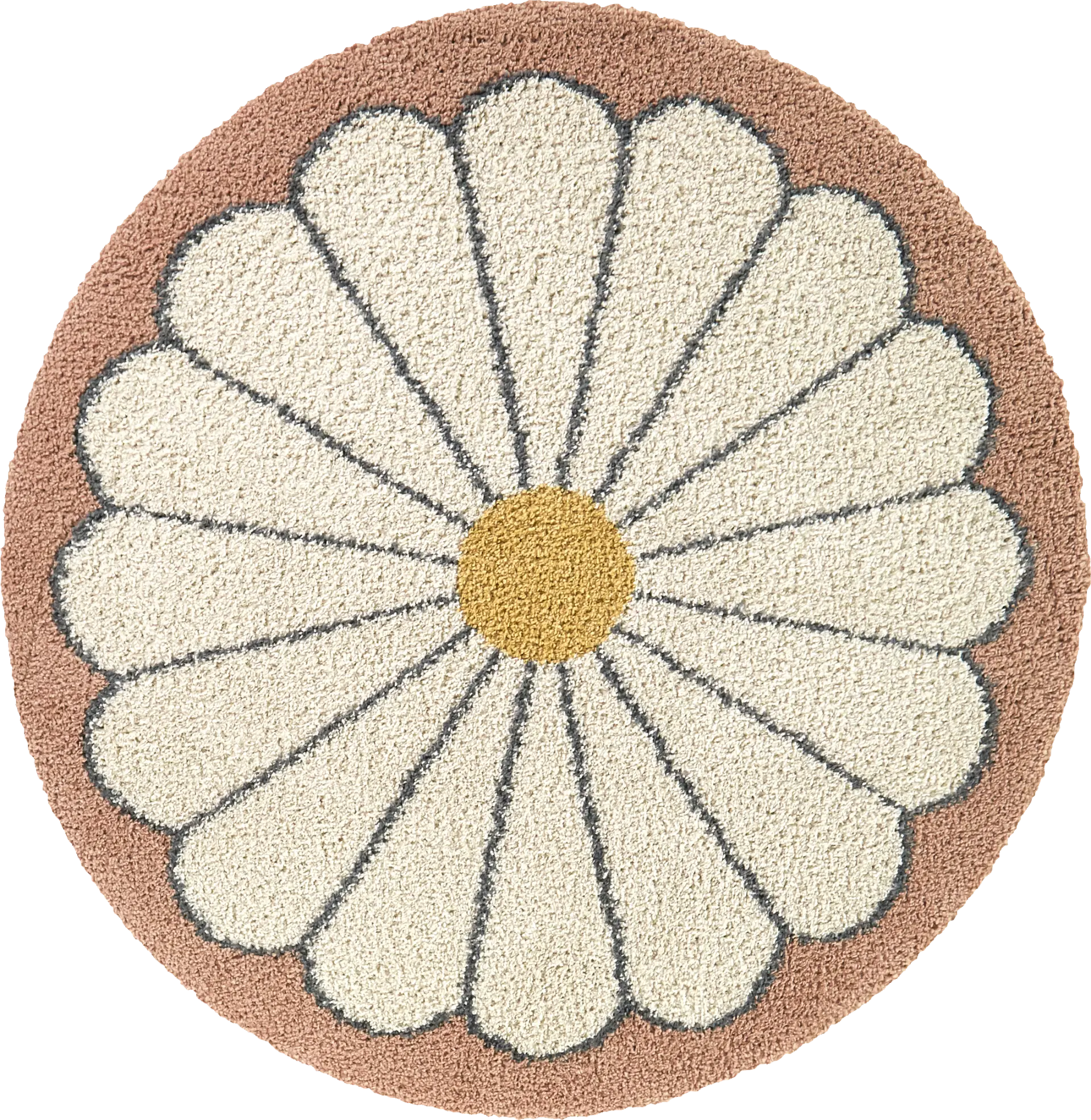 Kids Bluffoak Cream 5'3 Round Rug