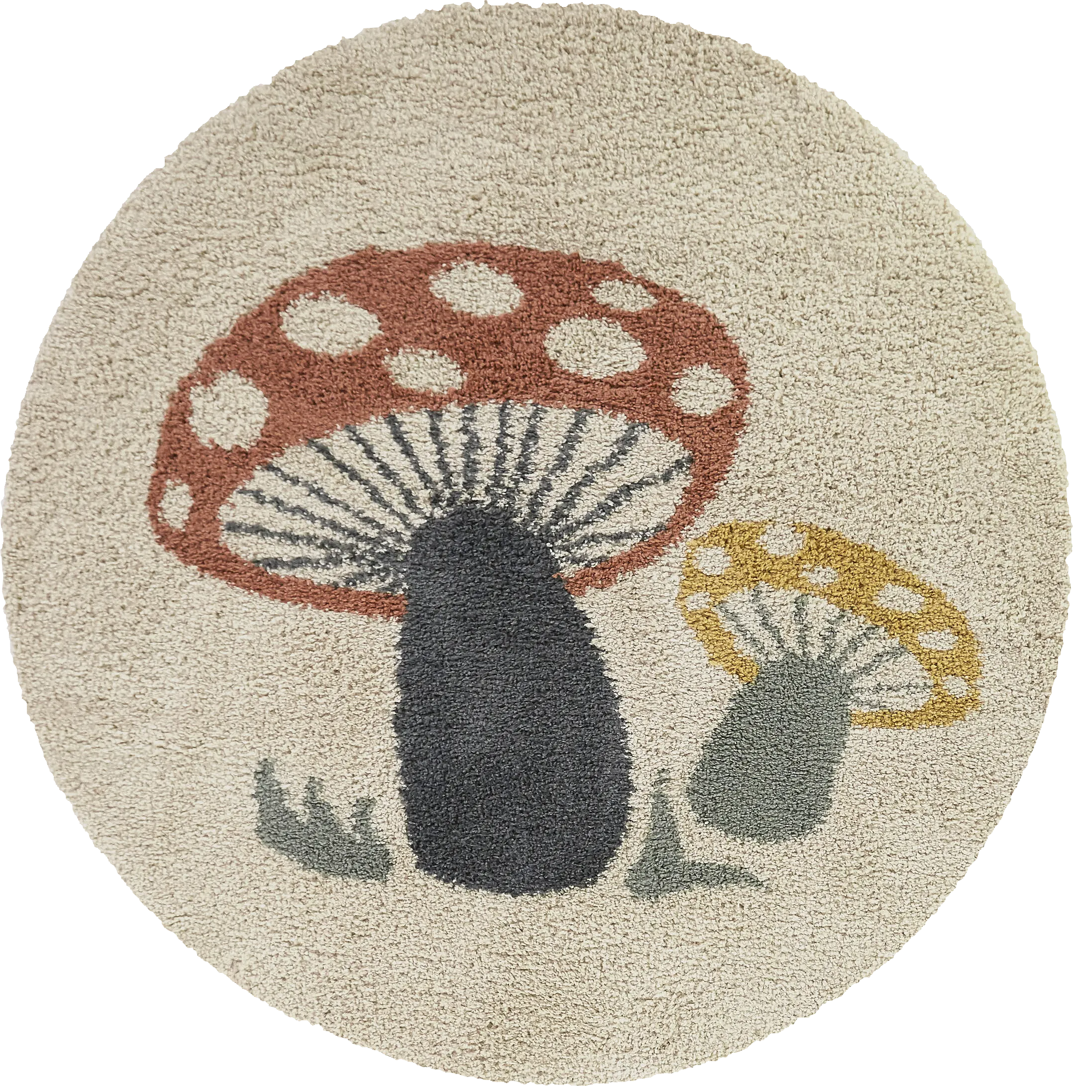 Kids Nellina Cream 5'3 Round Rug - Thumbnail - Image 1