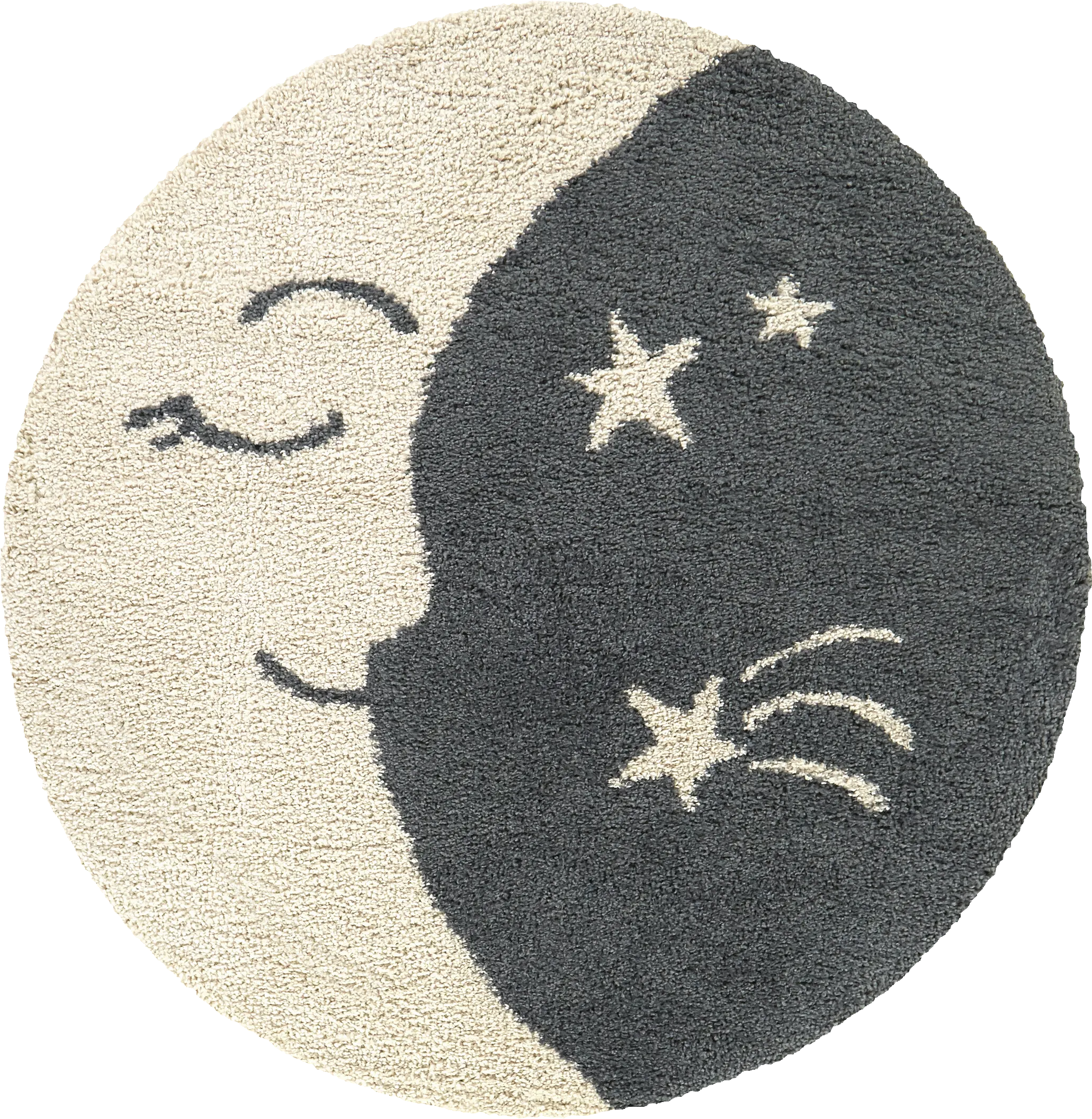 Kids Moongrove Cream 5'3 Round Rug