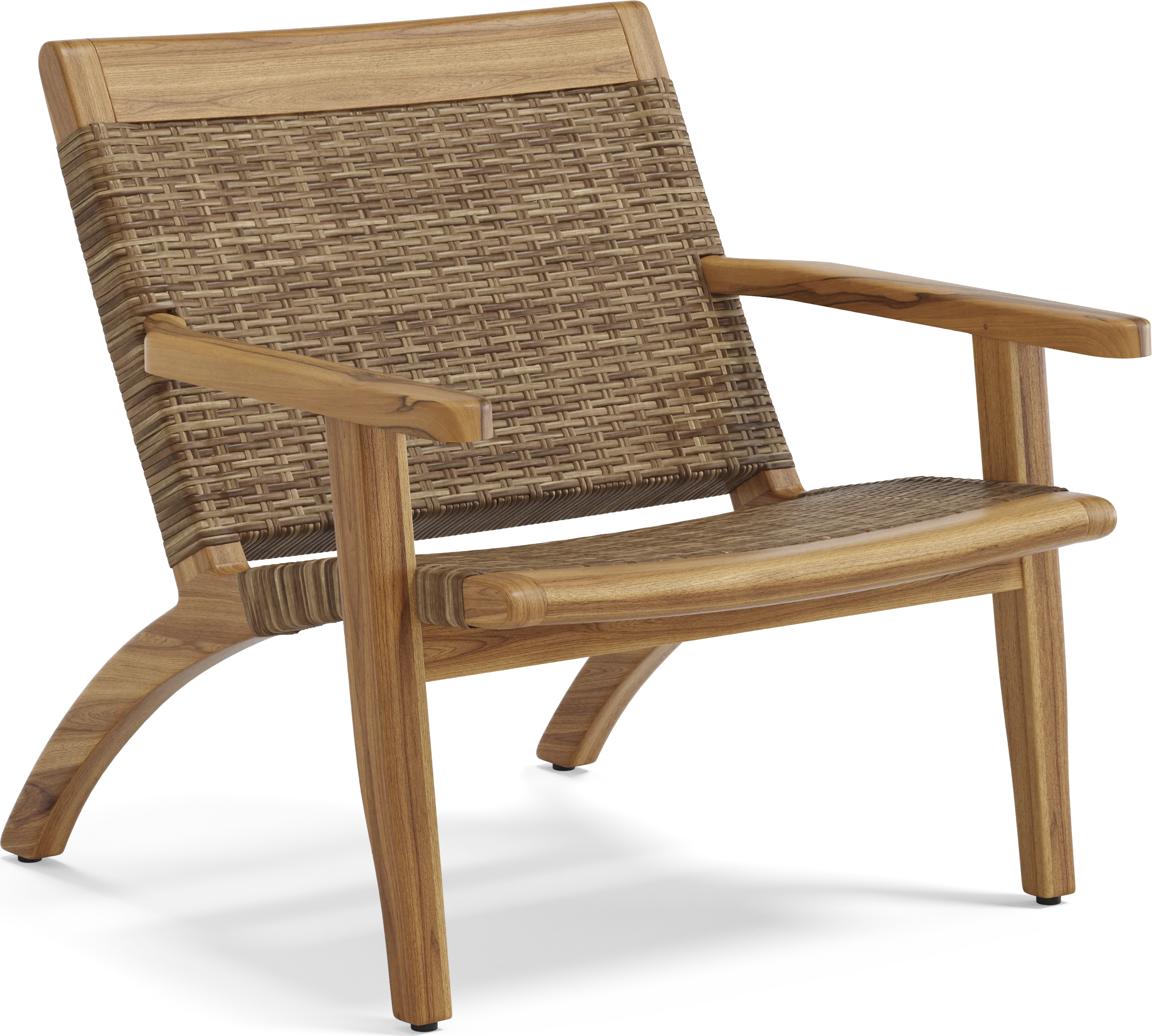 Hagen Teak 5 Pc Round Outdoor Chat Seating Set - Thumbnail - Image 4