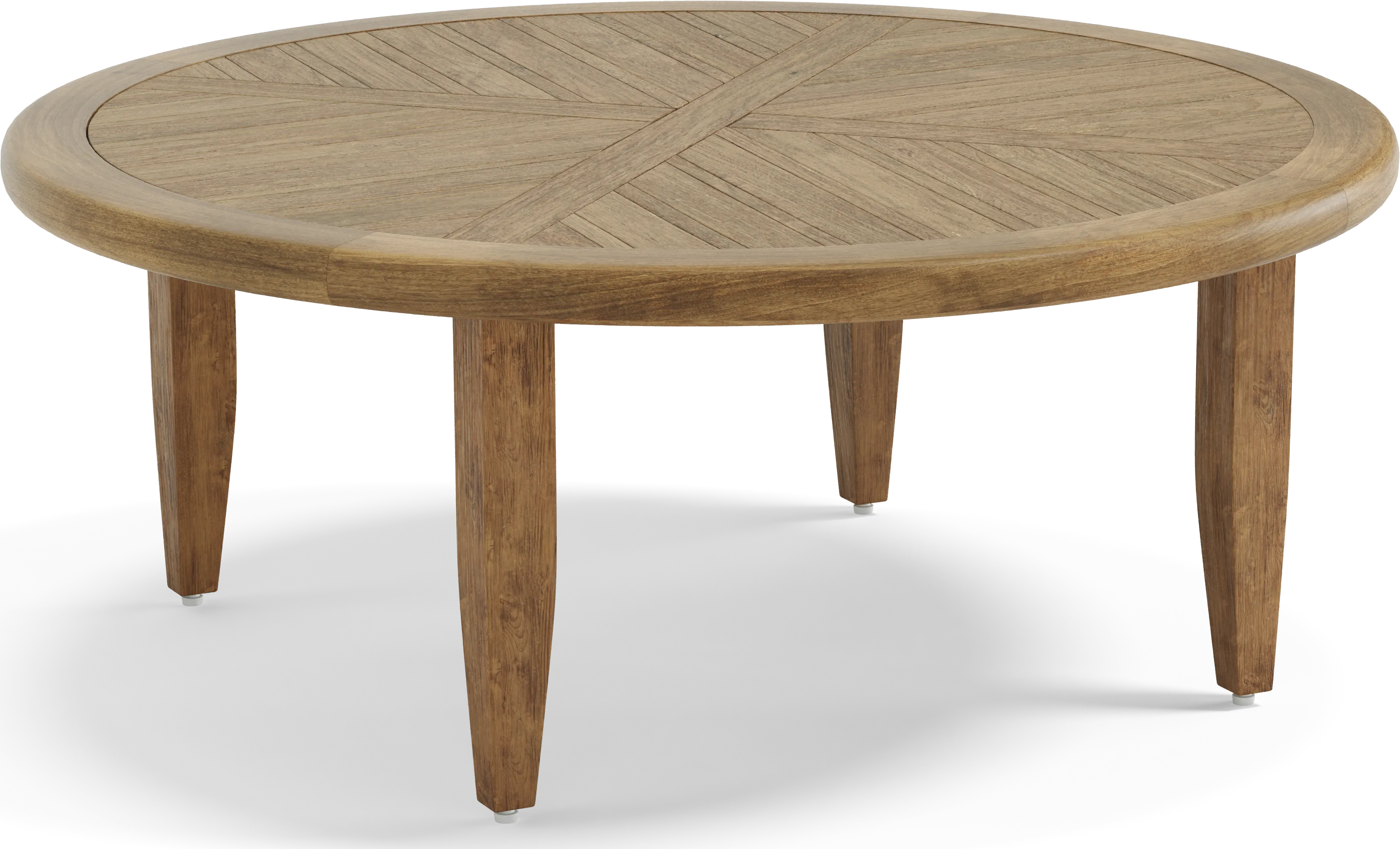 Hagen Teak Outdoor Round Chat Table - Thumbnail - Image 1