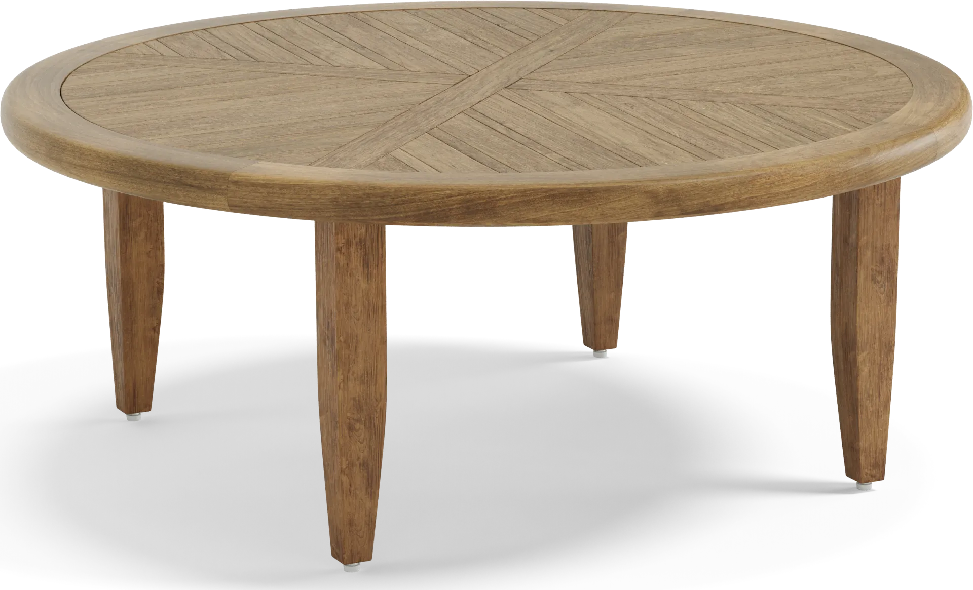 Hagen Teak Outdoor Round Chat Table - Image 2