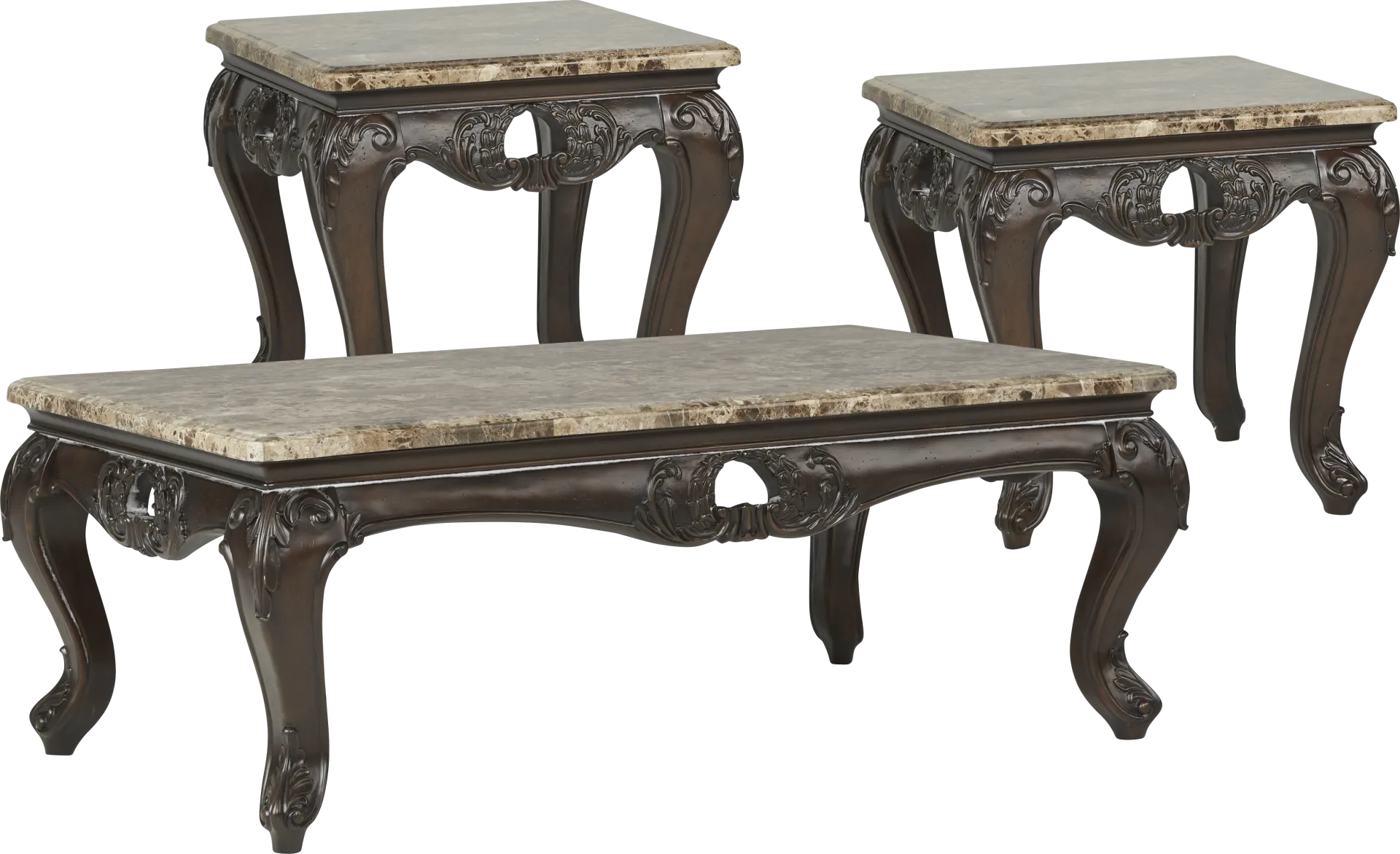 Winchester Way Brown Leather 5 Pc Living Room - Image 7