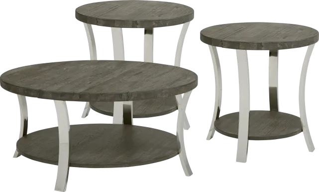 Arland Brown 3 Pc Table Set