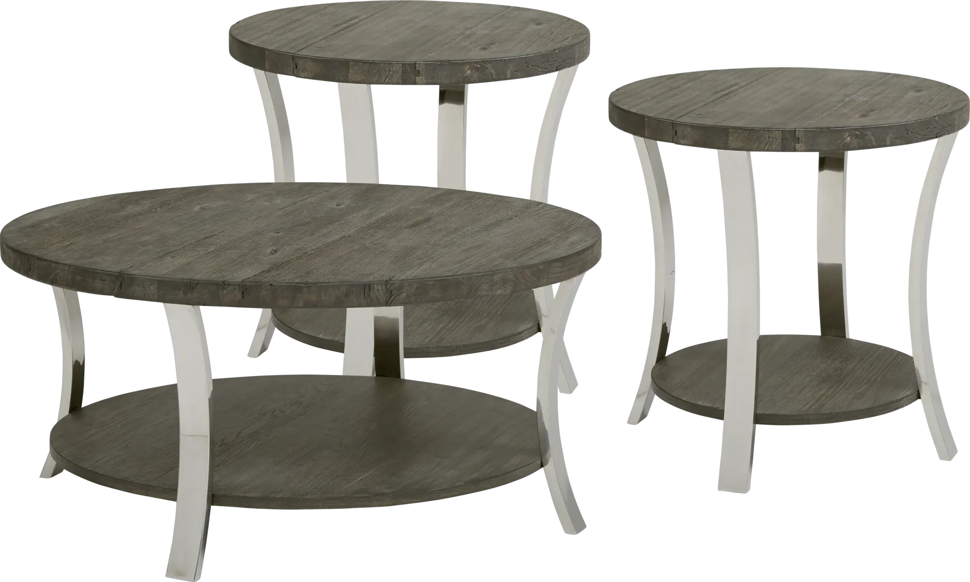 Arland Brown 3 Pc Table Set