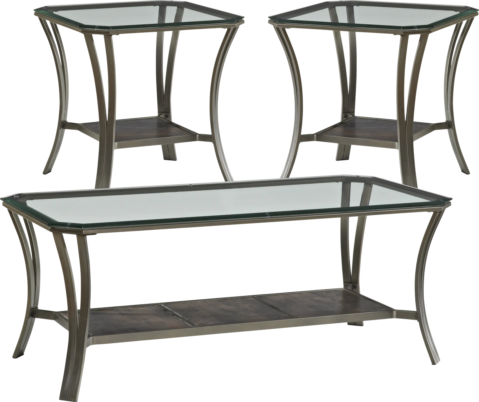 Dennin Heights Beige 7 Pc Living Room with Sleeper Sofa - Image 11