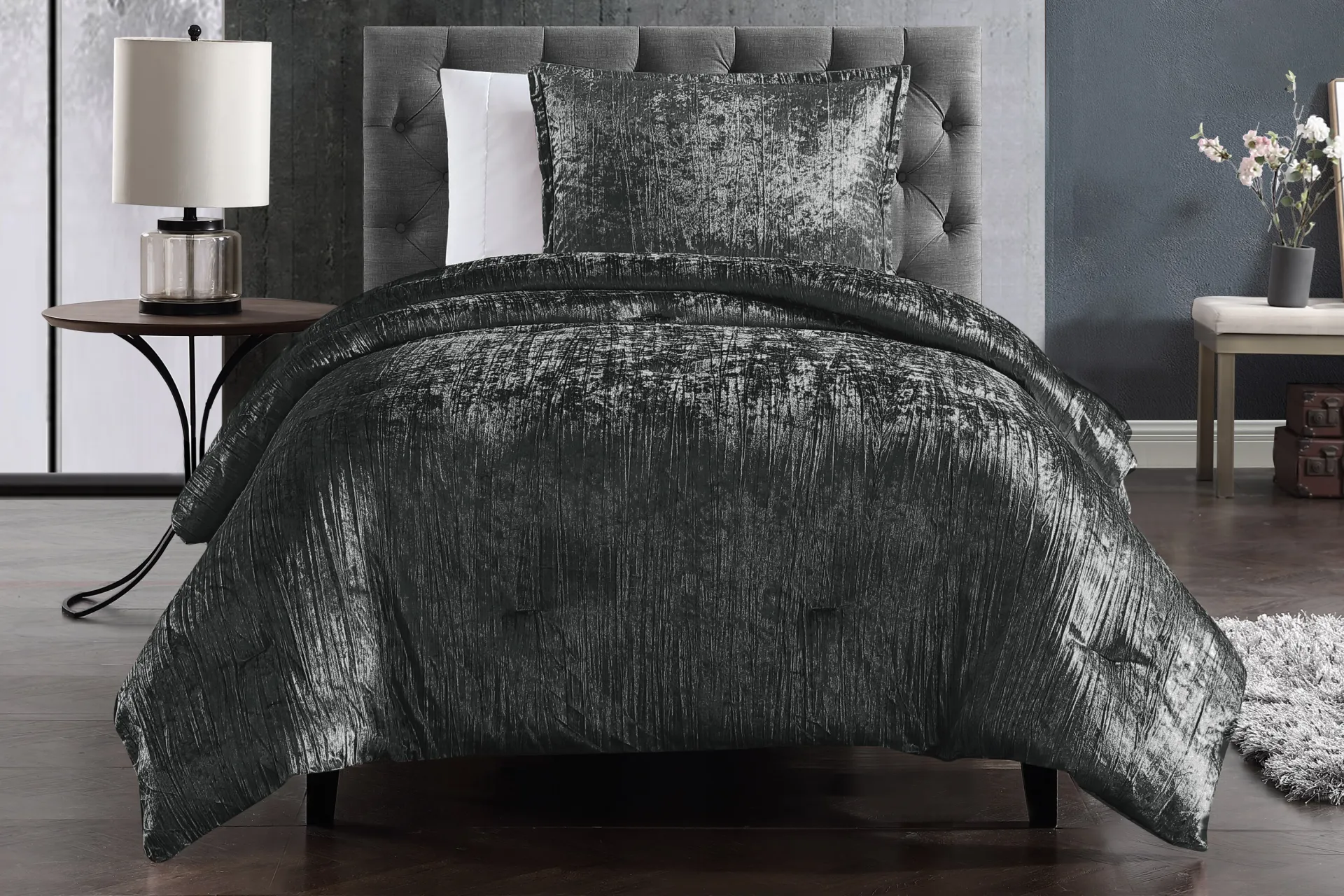 Kids Recine Charcoal Twin Comforter Set - Image 2