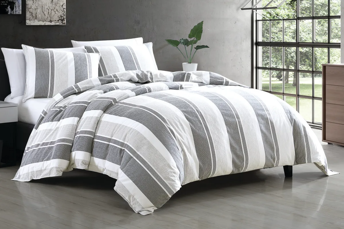 Kids Weatherbee Gray Blue Twin Comforter Set