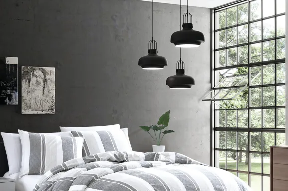 Weatherbee Gray Blue 3 Pc Queen Comforter Set