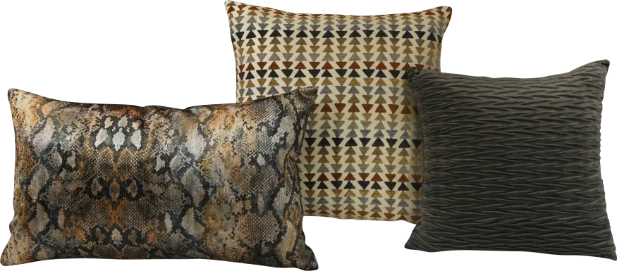 Surhyne Multi 3 Pc Throw Pillow Set