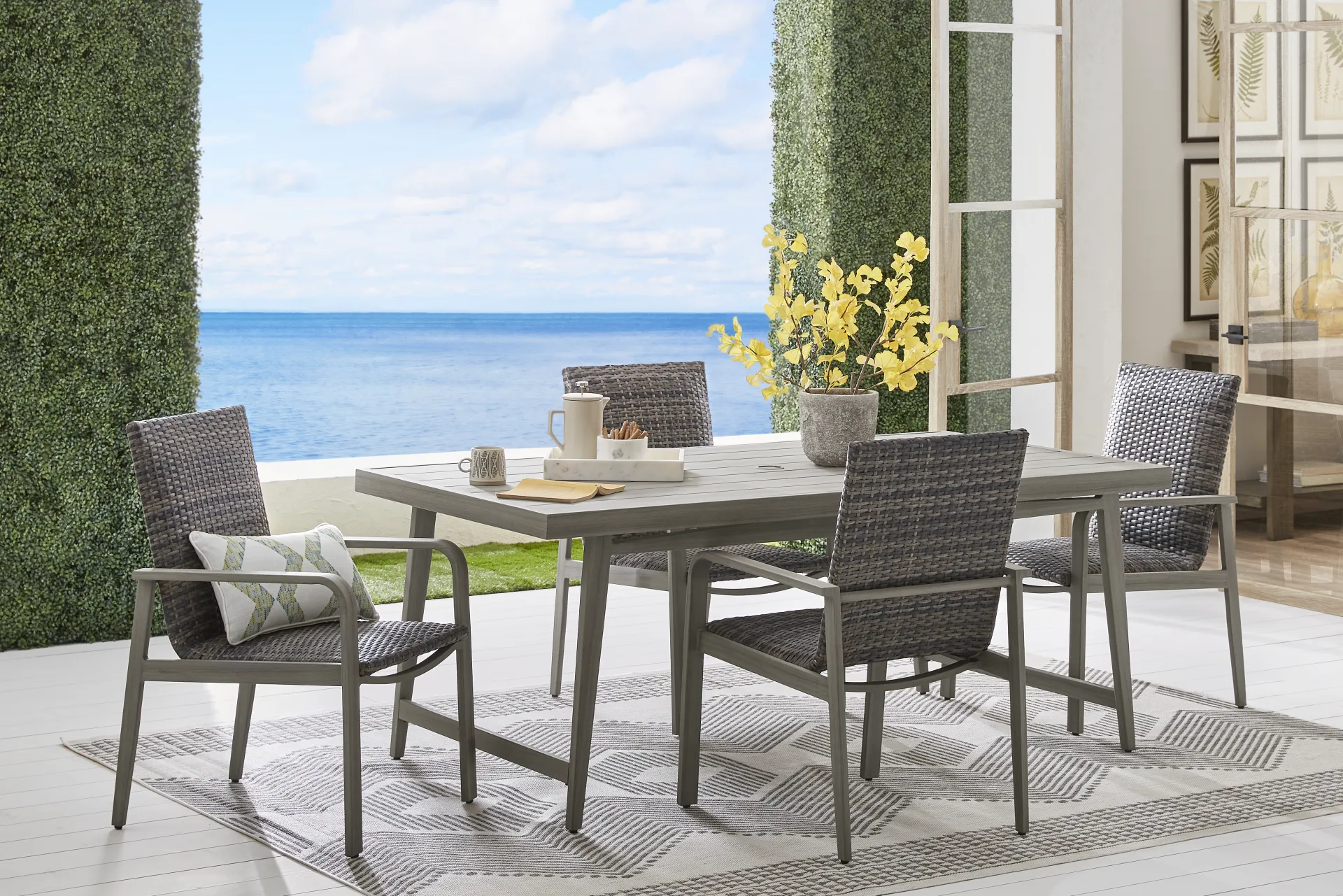 Montara Gray Outdoor Dining Table - Image 1