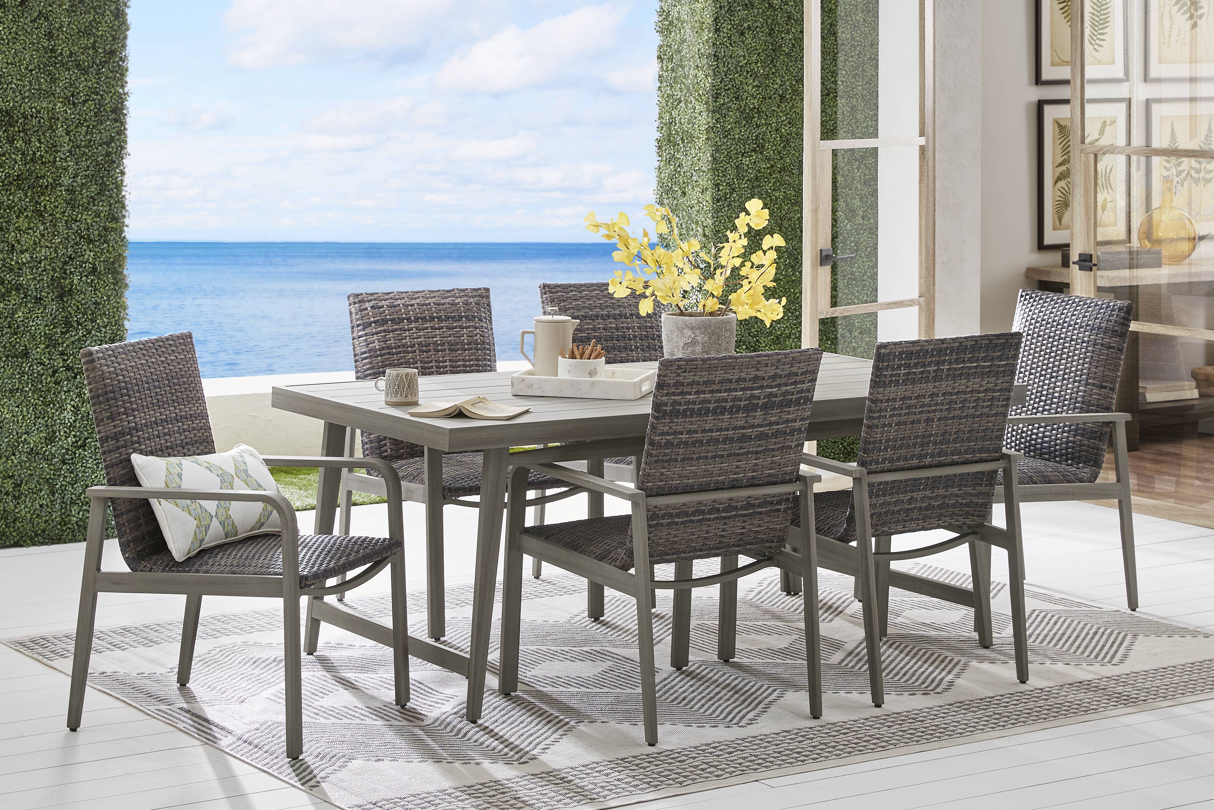 Montara Gray 7 Pc Outdoor Dining Set - Thumbnail - Image 1