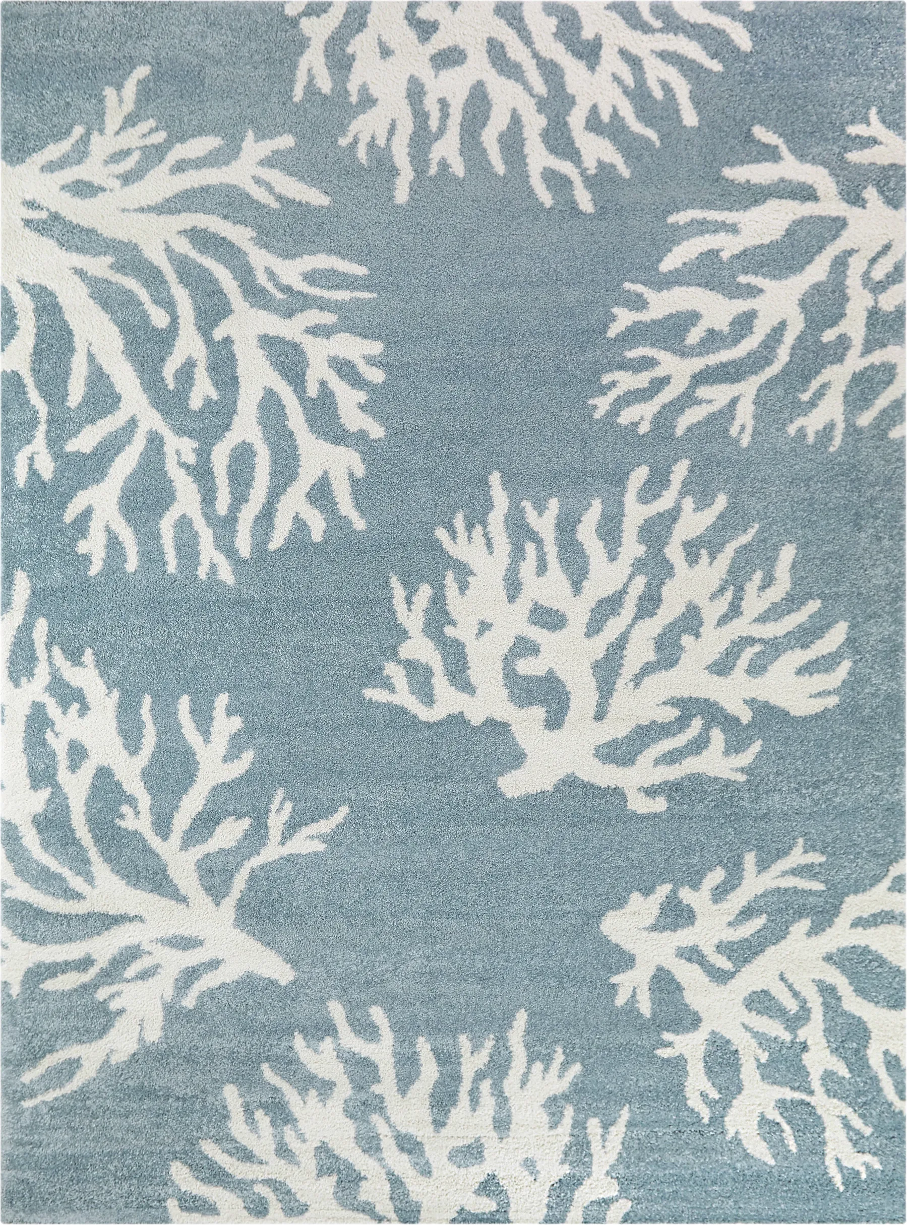 Peavine Teal 5'3 x 7' Rug - Image 1