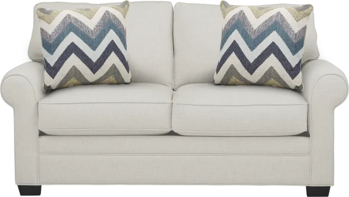 Bellingham Off-White Textured Gel Foam Sleeper Loveseat