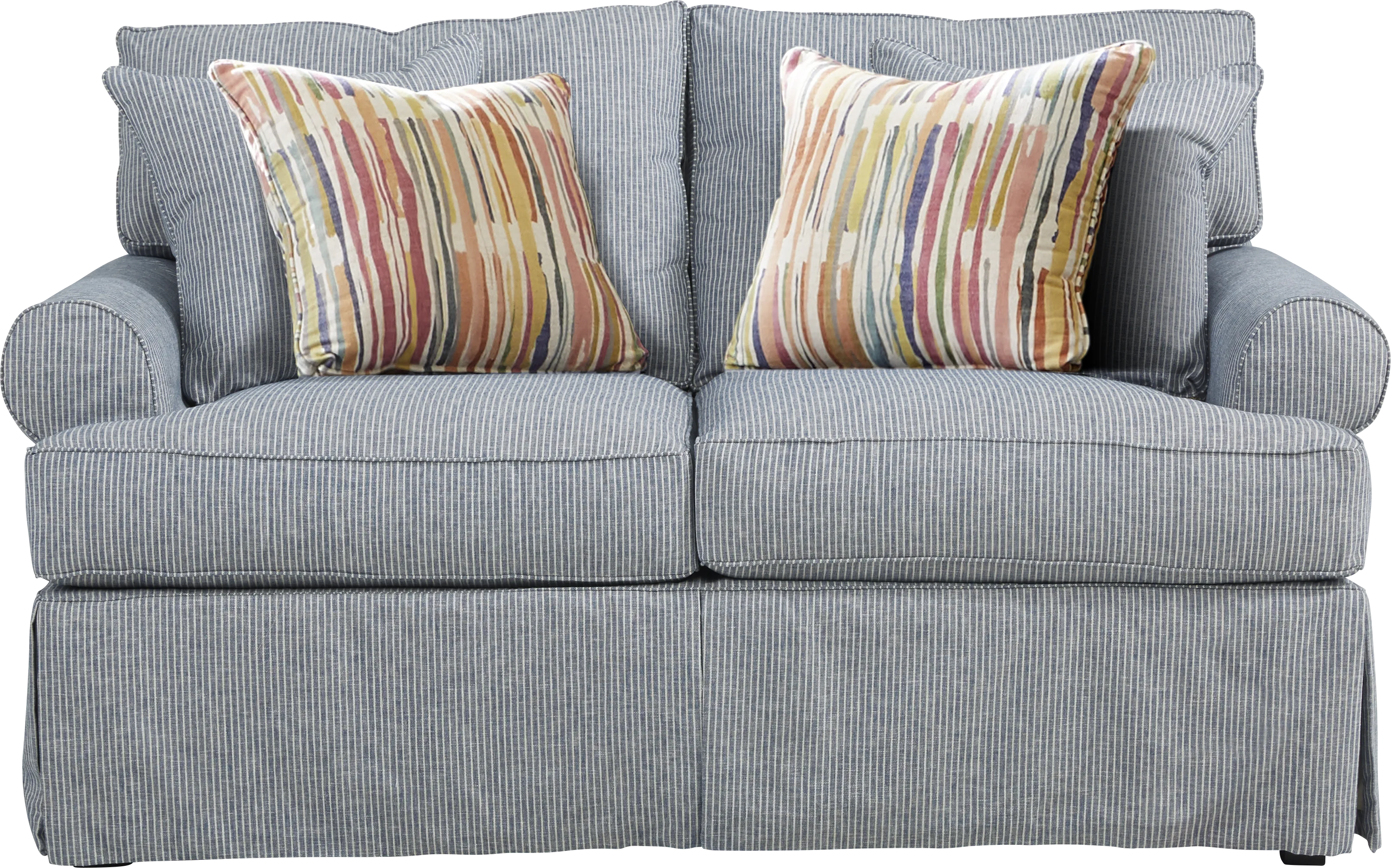 Cindy Crawford Home Beachside Walk Blue Denim 5 Pc Living Room - Thumbnail - Image 6