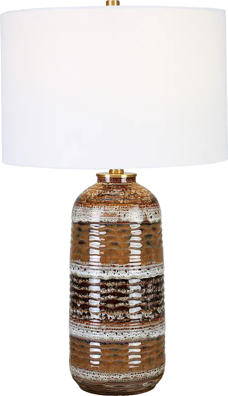 Caleb Reef Brown Lamp