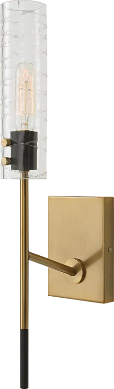 Jaxon Oaks Brass Sconce