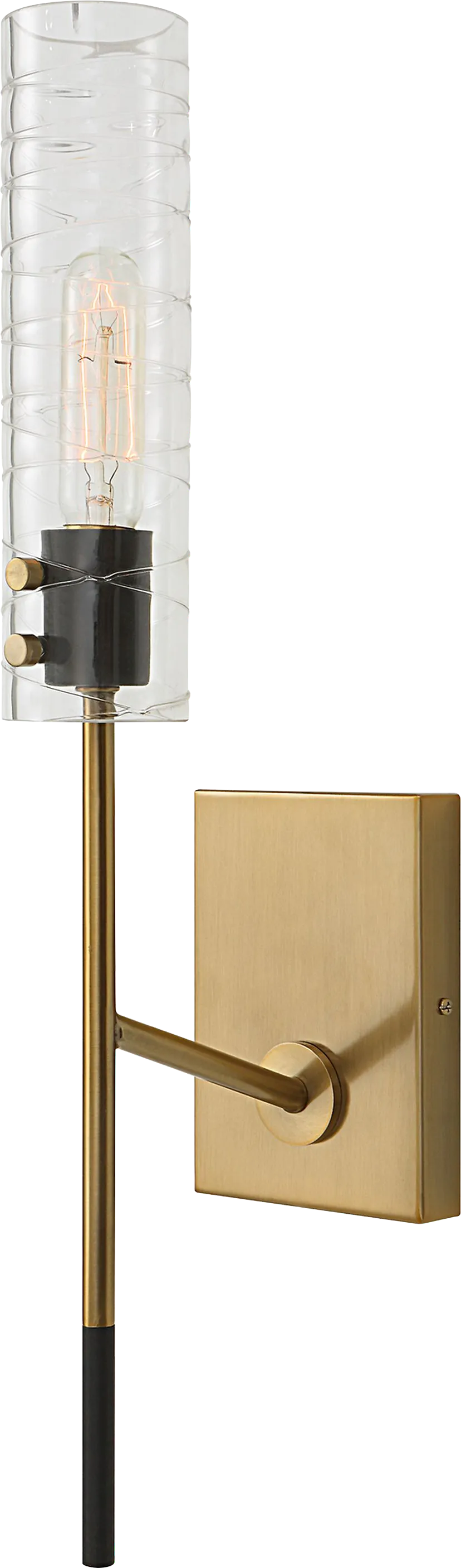 Jaxon Oaks Brass Sconce - Image 1