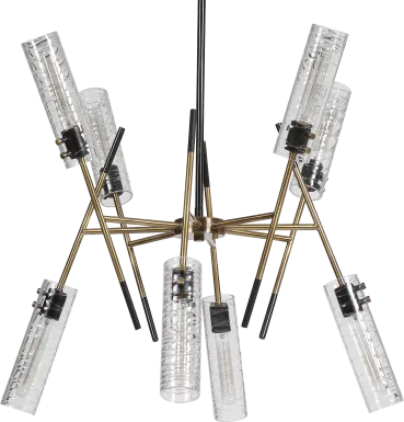 Jaxon Oaks Brass Chandelier