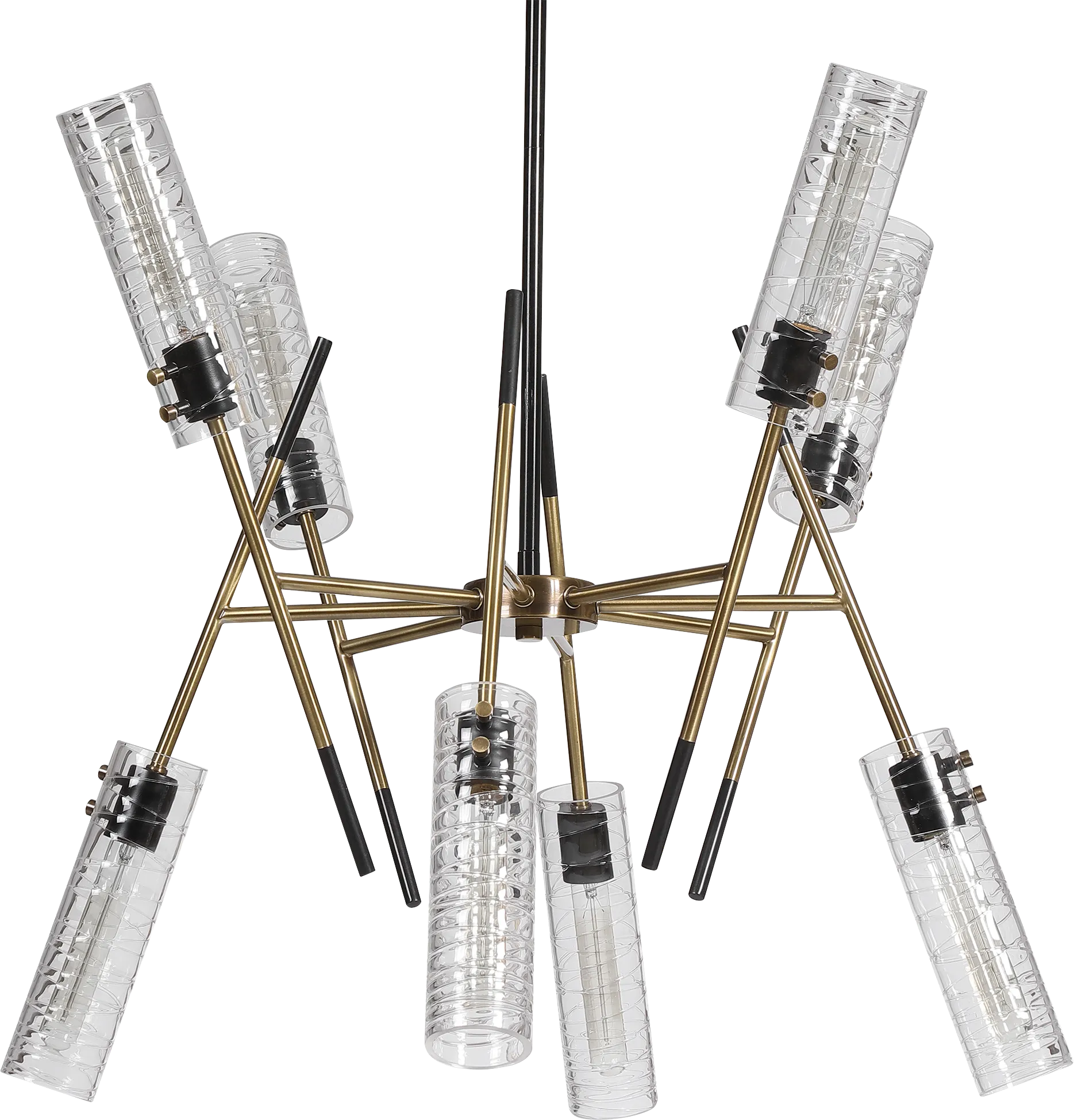 Jaxon Oaks Brass Chandelier - Image 1